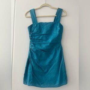 Reformation Kerrigan Linen Dress in Grotto Size 0
